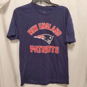 New England‎ Patriots SS T-Shirt Blue NFL Team Apparel Medium